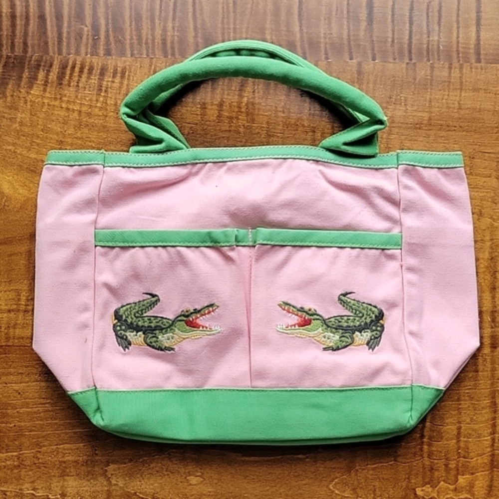 CJ LAING PREPPY ALLIGATOR HANDBAG - Picture 3 of 13